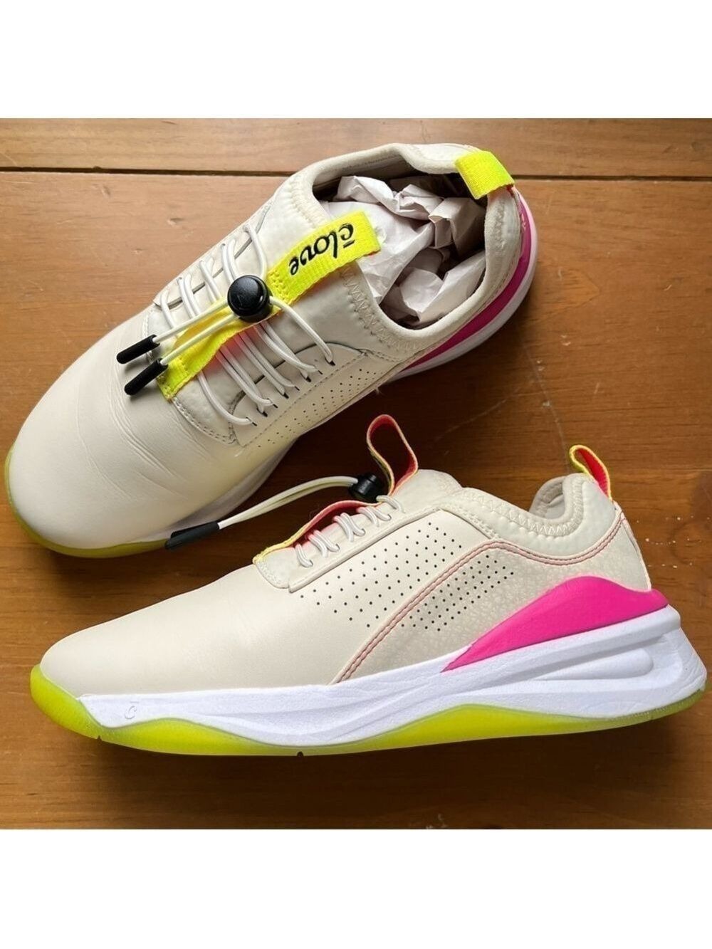 Clove Women's Classic Nursing Sneakers LemonAid Limited Ed Beige Yellow Pink 6.5